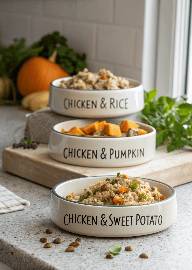 different bland chicken recipes for dogs